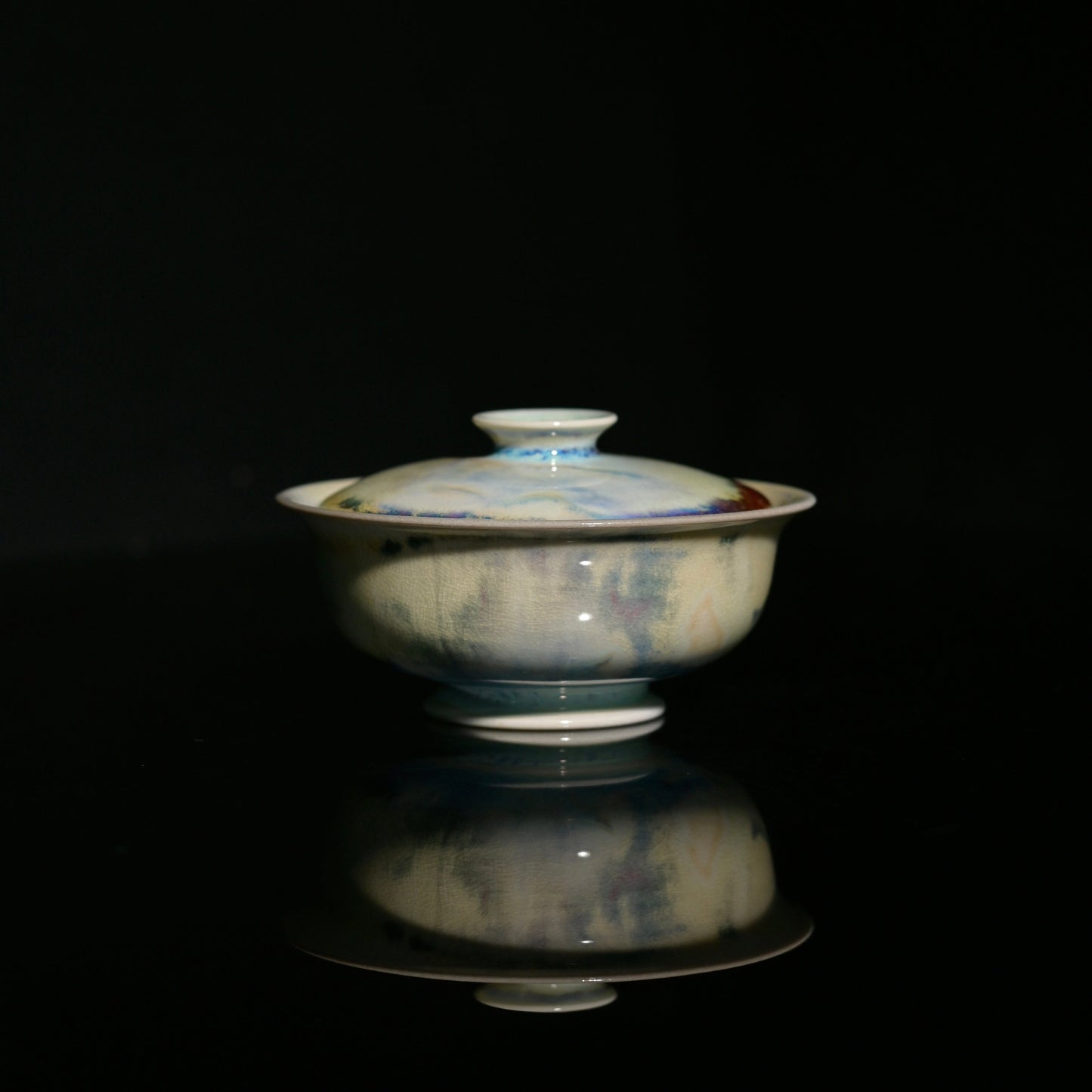 Unique Piece Wood-Fired "Flat Ingot" Gaiwan 110ml