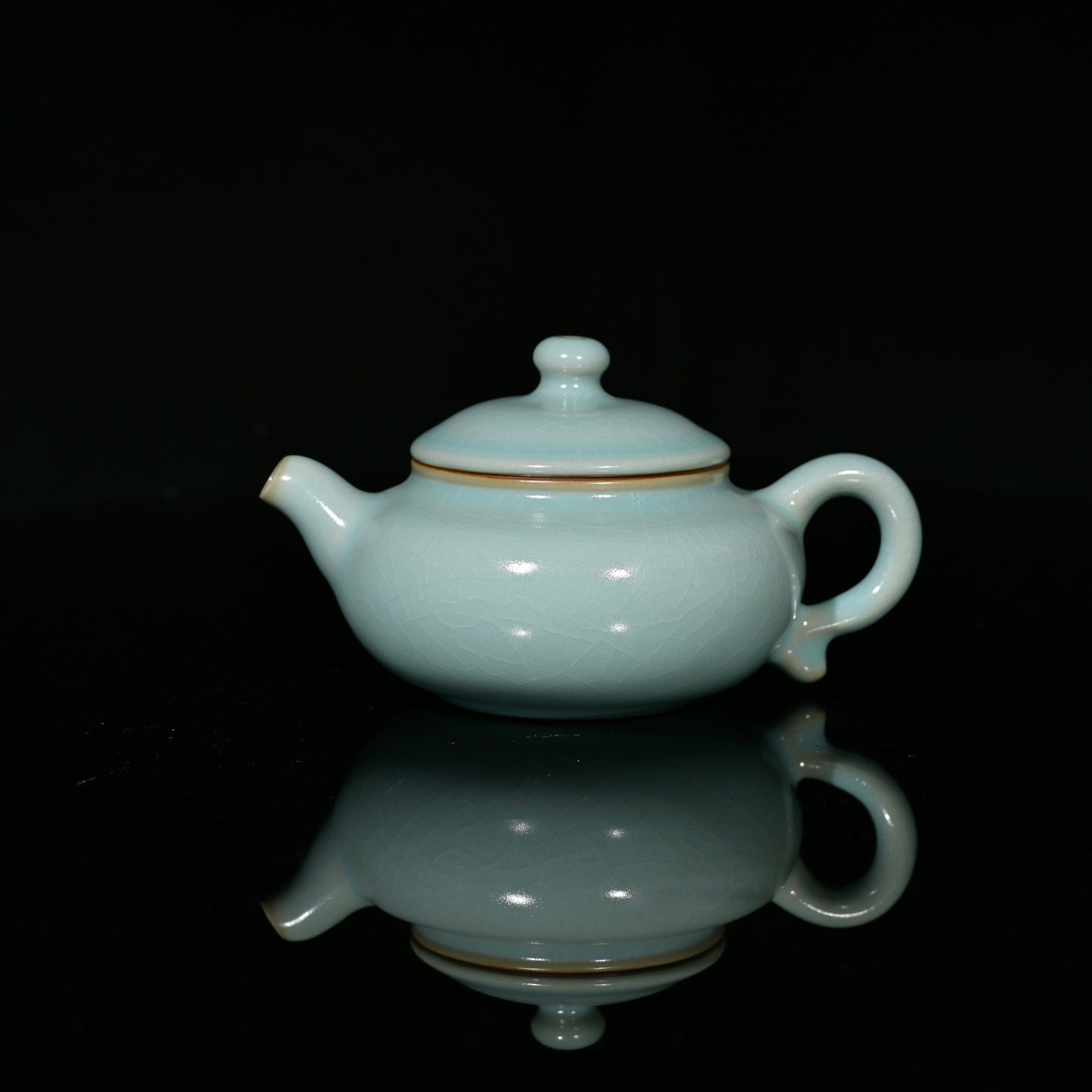 Ru Porcelain Vintage Glaze Archaized Teapot 180ml
