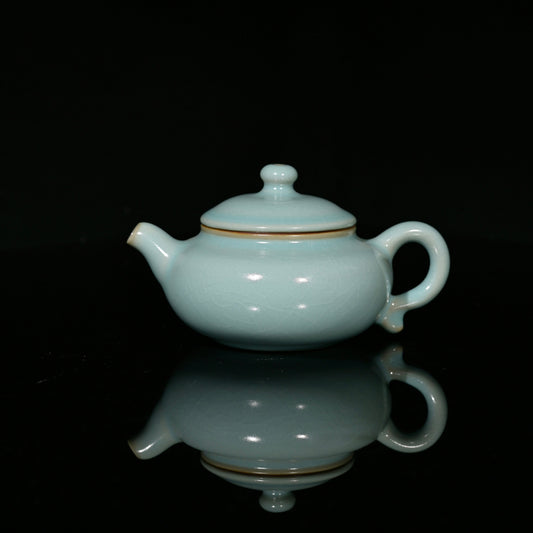 Ru Porcelain Vintage Glaze Archaized Teapot 180ml