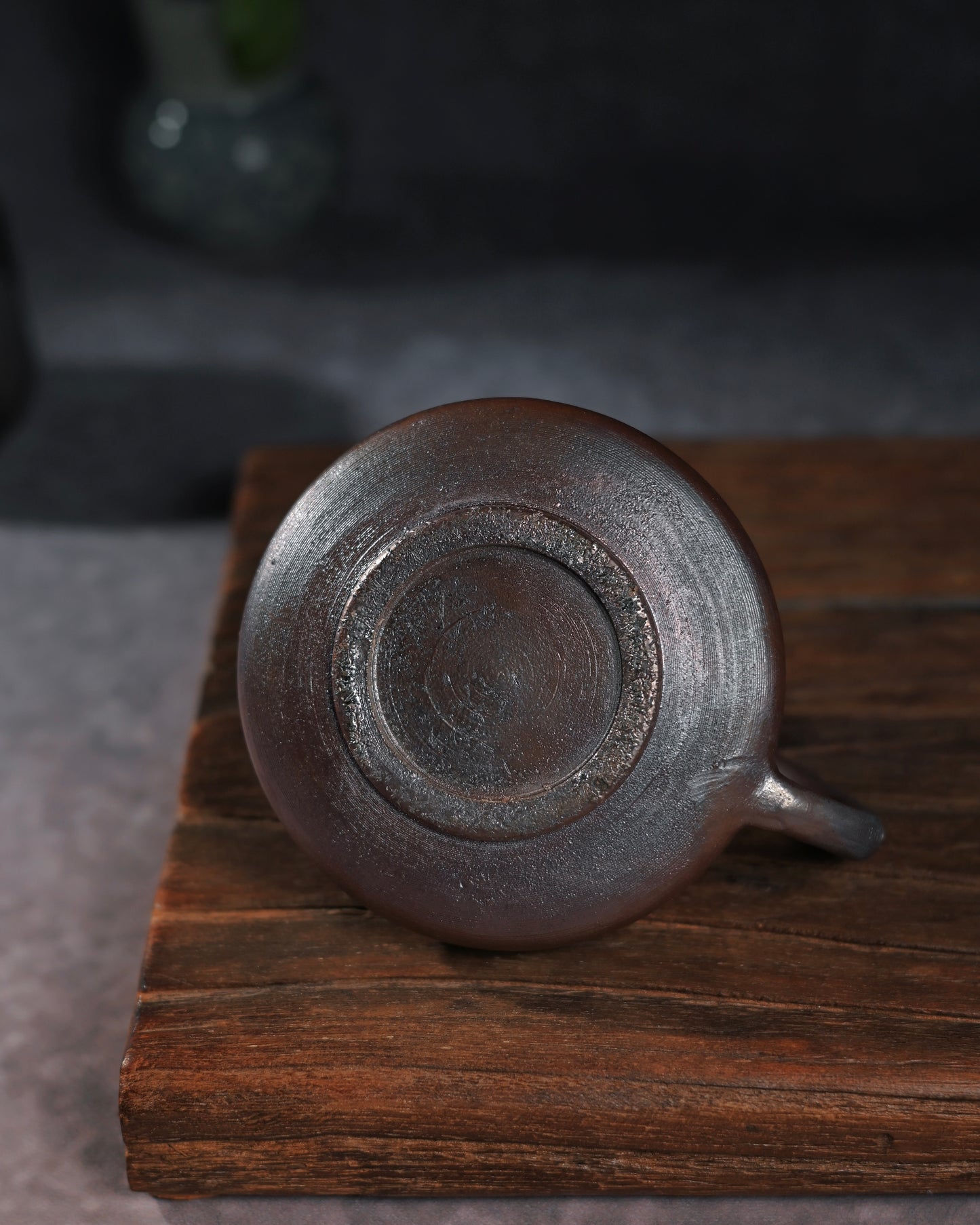 Unique Piece Handcrafted and Wood-fired Coarse Clay Teapot 150ml