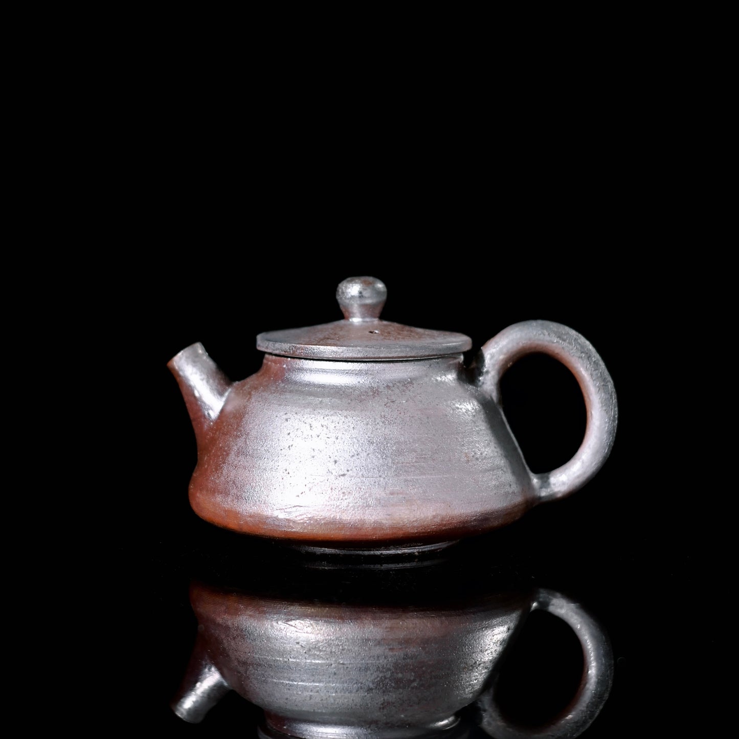 Unique Piece Handcrafted and Wood-fired Coarse Clay Teapot 150ml