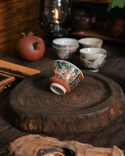 Vintage Japanisches Kutani-Porzellan Teeservice – 6 Tassen