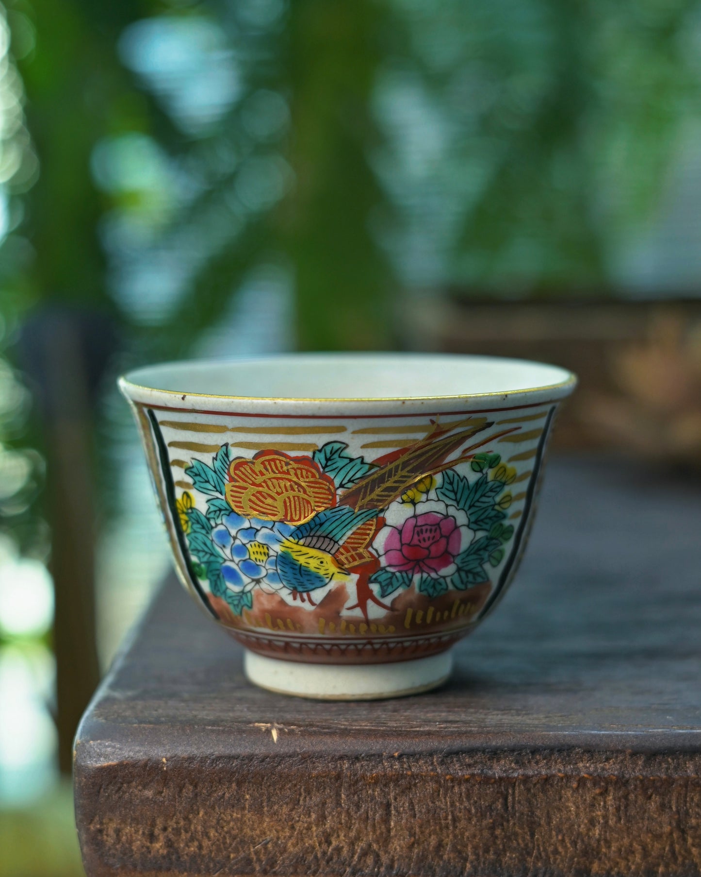 Vintage Japanese Kutani Ware Tea Cup Set – 6 Cups