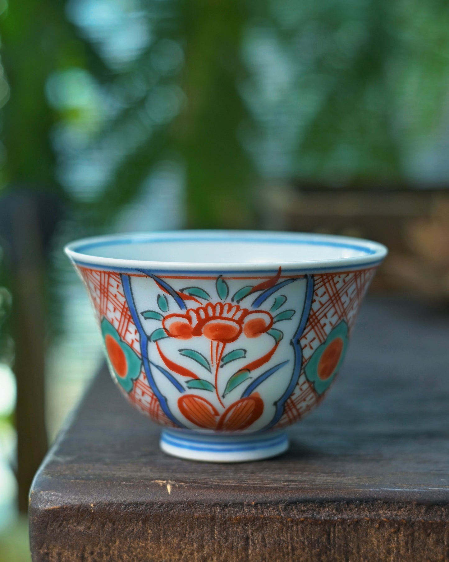 Vintage Japanese Kutani Ware Tea Cup Set – 6 Cups