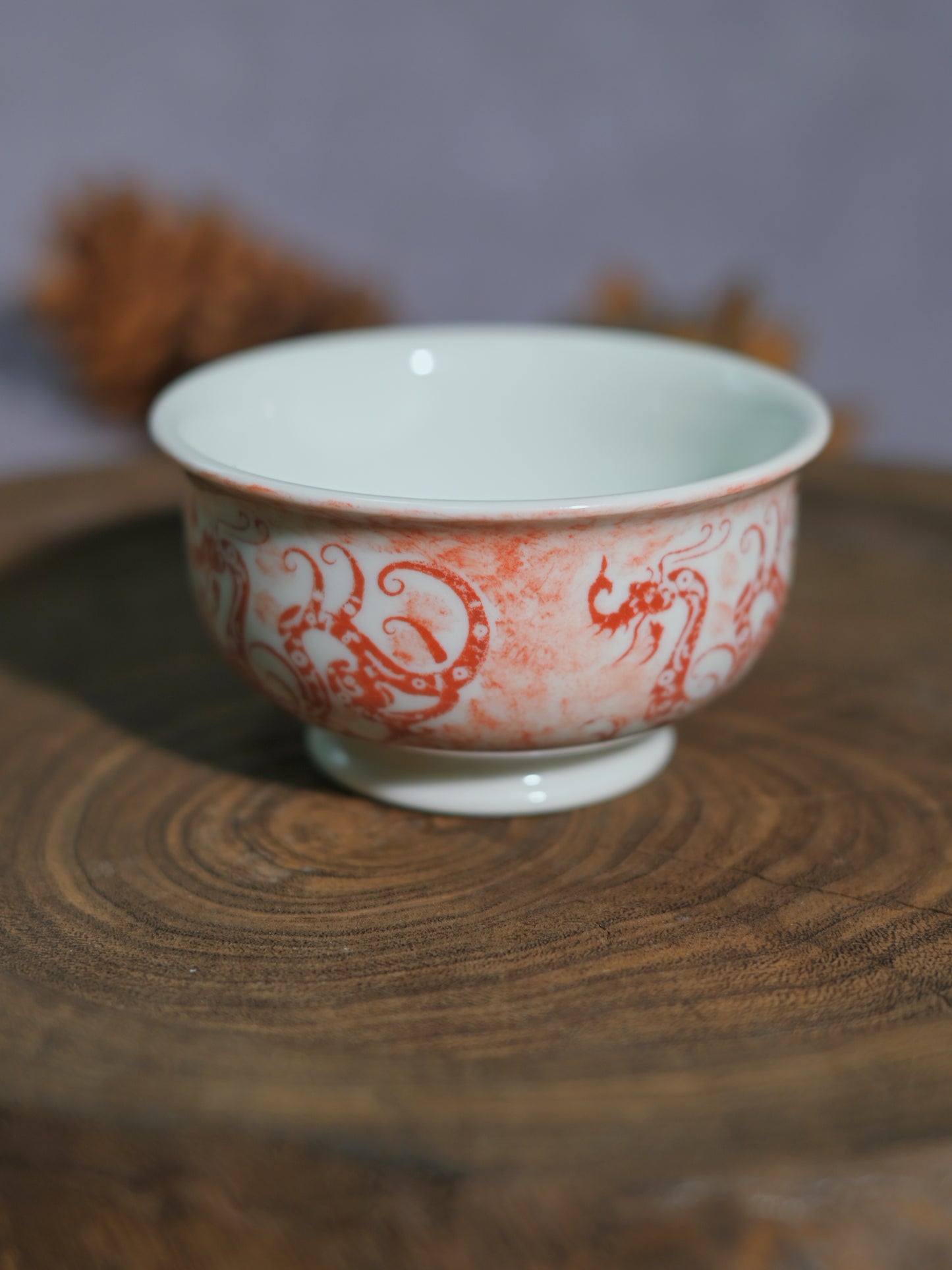 Unique Piece Jingdezhen Hand-Painted Underglaze Teacup 80ml