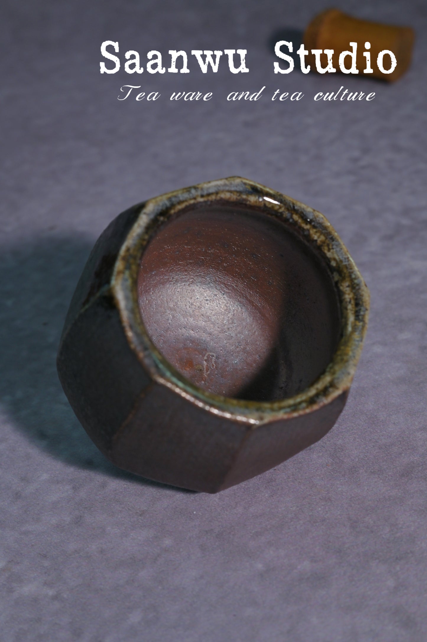 Unique Piece Handmade Wood-Fired Wabi-sabi Style Teacup 80ml