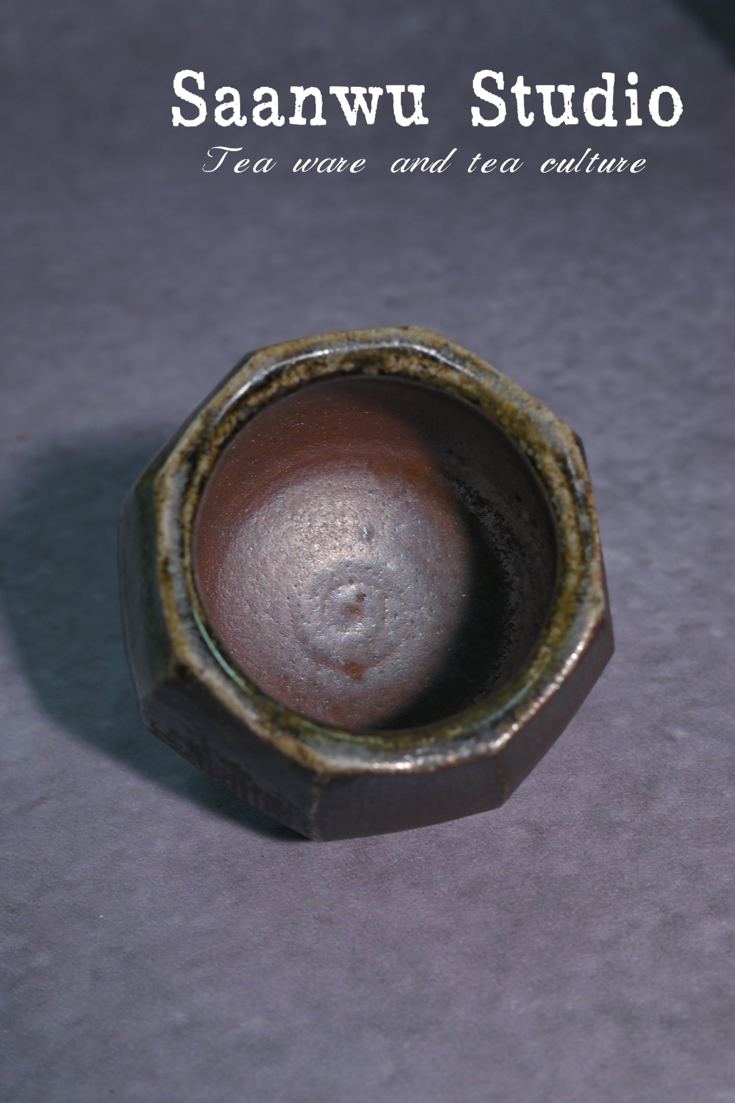 Unique Piece Handmade Wood-Fired Wabi-sabi Style Teacup 80ml
