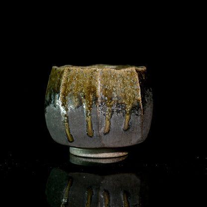 Unique Piece Handmade Wood-Fired Wabi-sabi Style Teacup 80ml