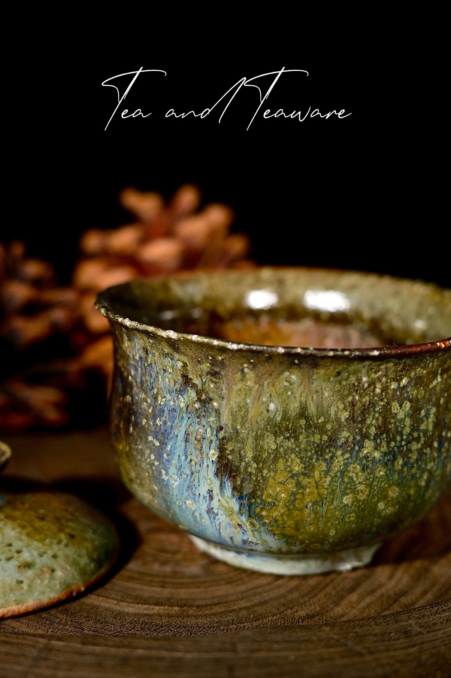 Unique Piece Wabi-Sabi Coarse Pottery Wood-Fired Gaiwan 130ml