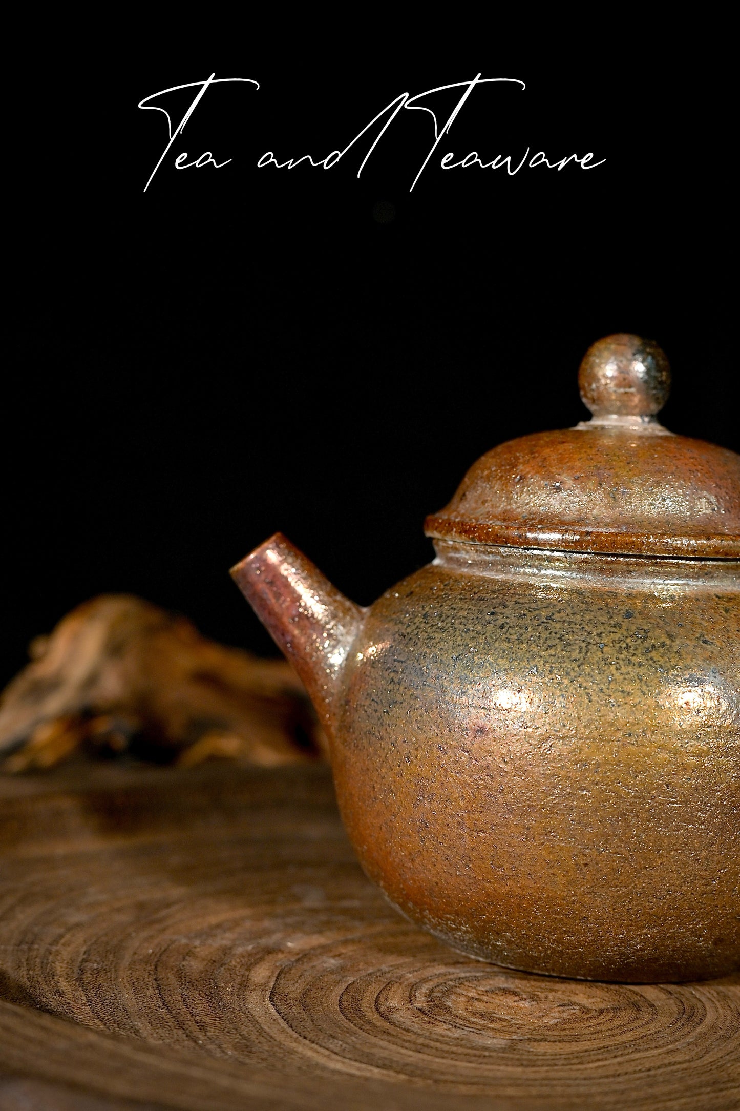 Unique Piece Wood-Fired Iron-Clay Teapot Pear Shape 200ml
