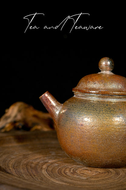 Unique Piece Wood-Fired Iron-Clay Teapot Pear Shape 200ml