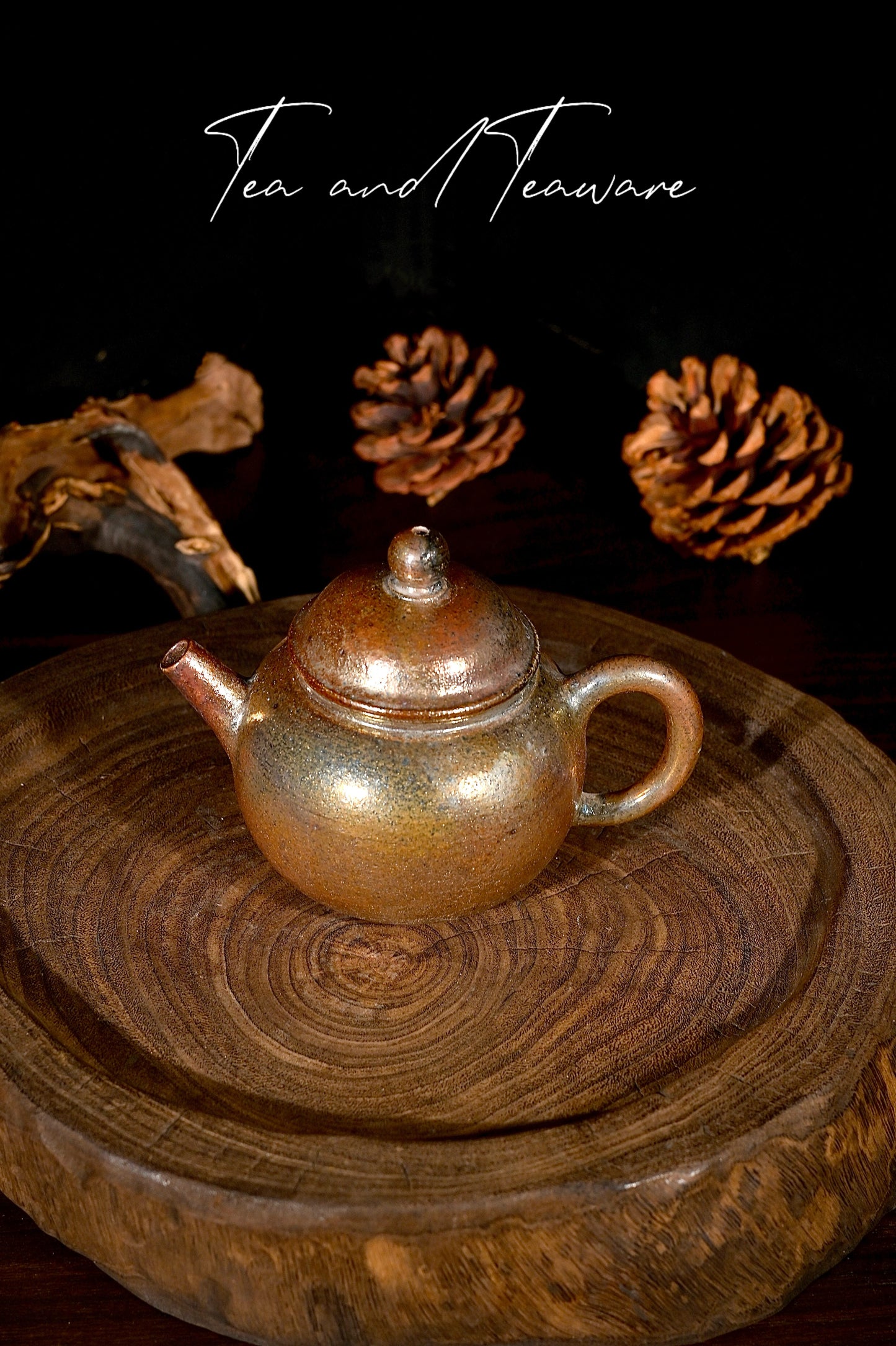 Unique Piece Wood-Fired Iron-Clay Teapot Pear Shape 200ml