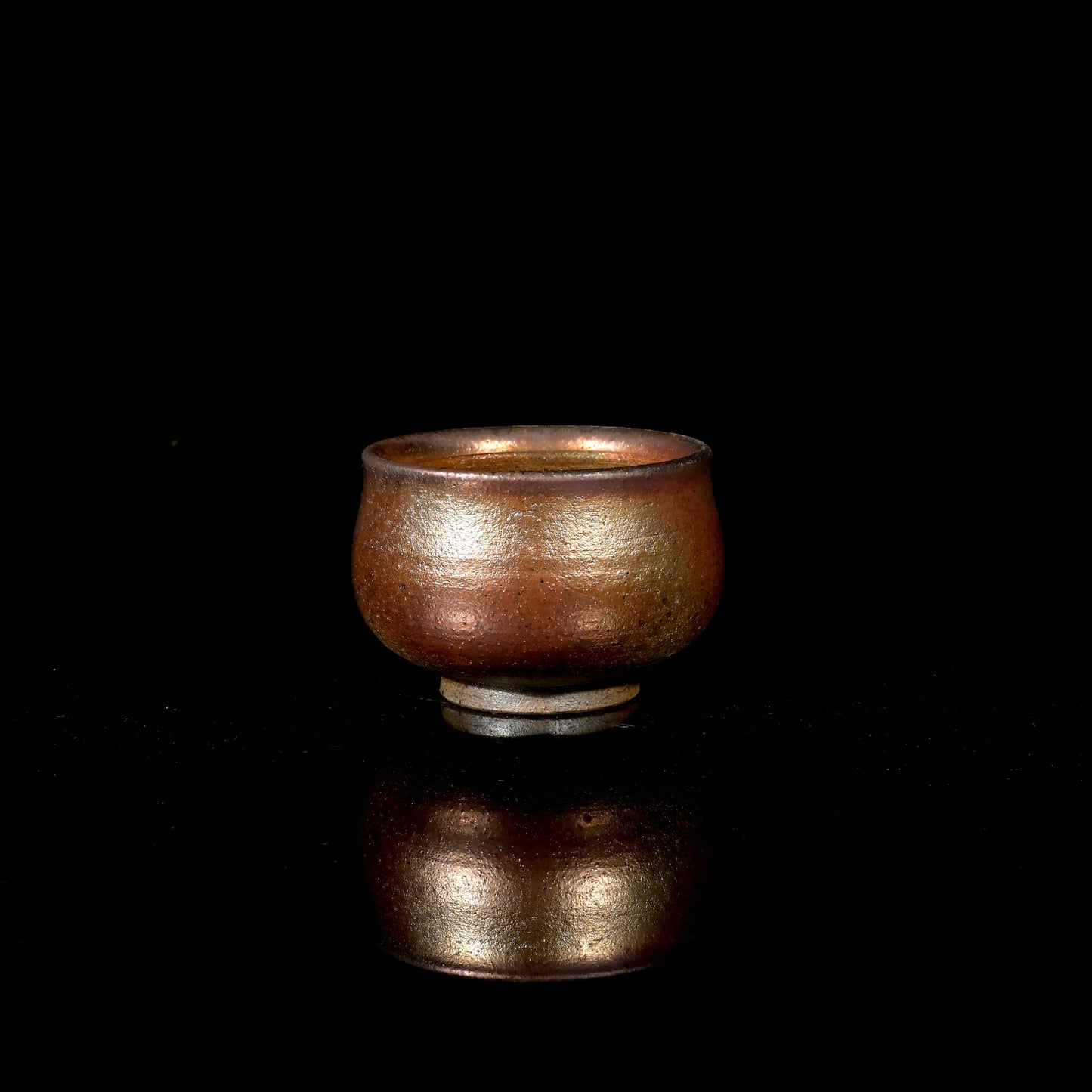 Einzelstück Holzgebrannte Eisen-Ton-Teekanne Birnenform 180ml