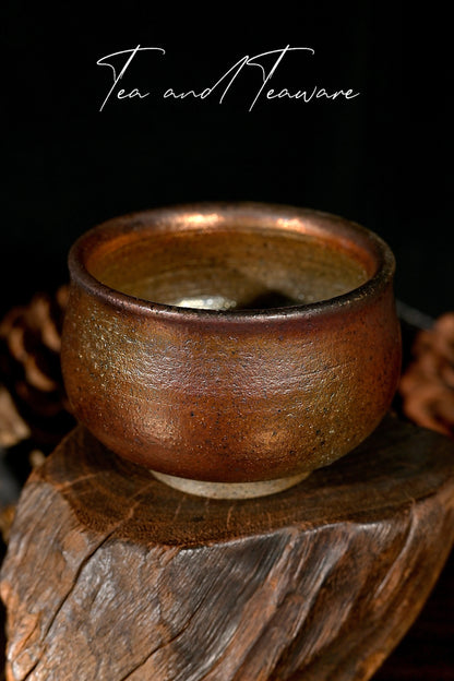 Einzelstück Holzgebrannte Eisen-Ton-Teekanne Birnenform 180ml