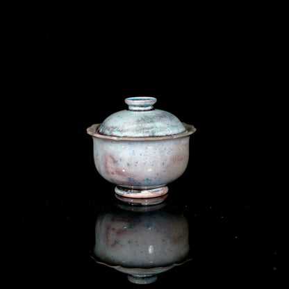 Unique Piece Wood-Fired Soda-Glazed Petal-Rim Gaiwan 100ml