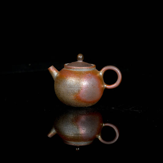 Unique Piece  Wood-Fired Iron-Clay Handcrafted Xi Shi Teapot 175ml