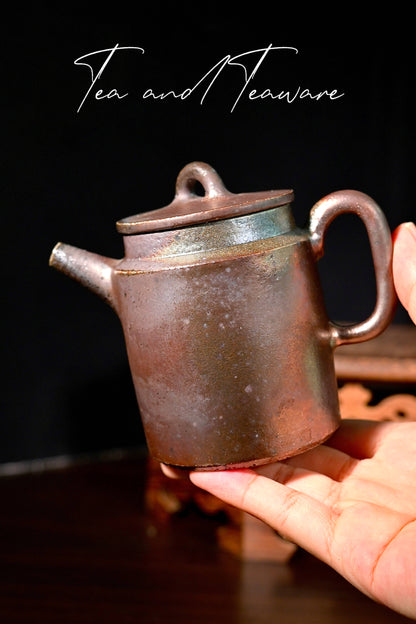 Unique Piece Handcrafted Wood-Fired Iron-Clay Jing Lan Teapot 150ml