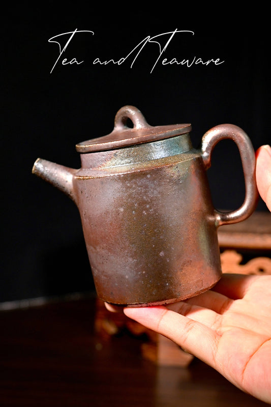 Unique Piece Handcrafted Wood-Fired Iron-Clay Jing Lan Teapot 150ml