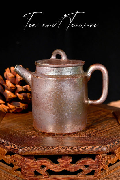 Unique Piece Handcrafted Wood-Fired Iron-Clay Jing Lan Teapot 150ml