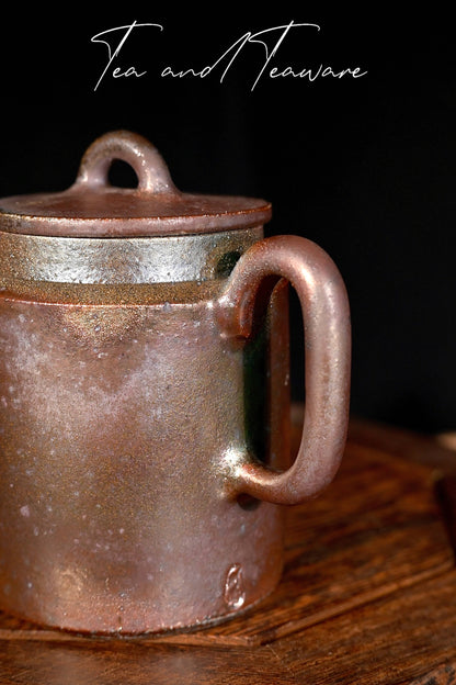 Unique Piece Handcrafted Wood-Fired Iron-Clay Jing Lan Teapot 150ml