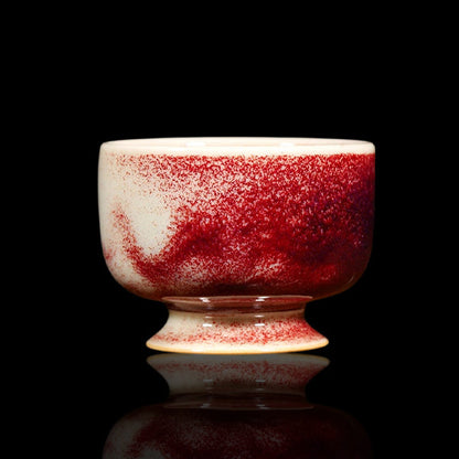 Jun Ware Crimson Red Glazed Teacup 110ml
