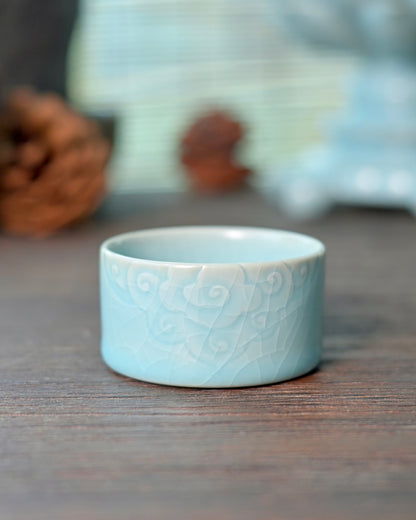 Ru Ware Clouds Motif Teacup 40ml