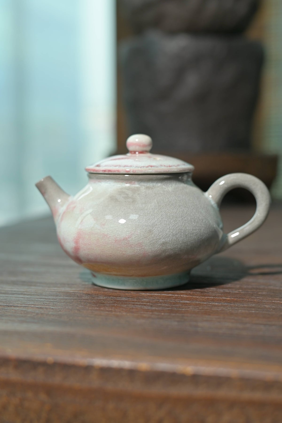 Unique Piece Wood-fired Suda-Glaze Teapot 100ml