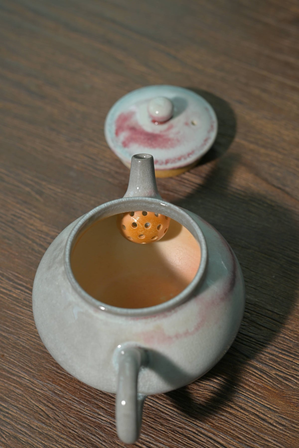 Unique Piece Wood-fired Suda-Glaze Teapot 100ml