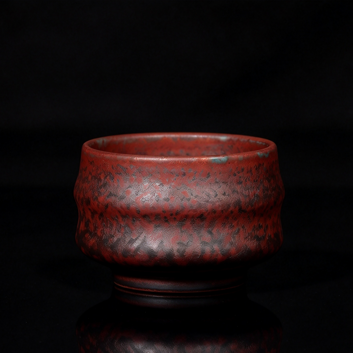 Jun Ware Charcoal-Fired Gilded Bronze Citrus Peel Teacup 130ml