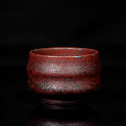 Jun Ware Charcoal-Fired Gilded Bronze Citrus Peel Teacup 130ml