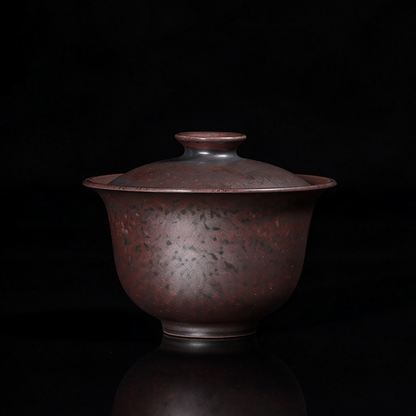 Jun Ware Charcoal-Fired Gilded Bronze Gaiwan 150ml