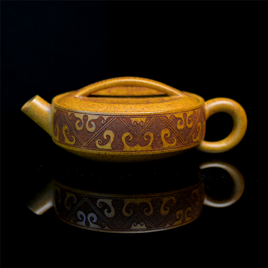 Yixing Purple Clay Zisha Pot Black Duan Han-style Teapot