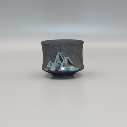 Tasse de maître créative faite à la main à parois fines de style Wabi-sabi