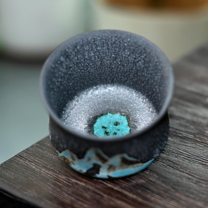 Tasse de maître créative faite à la main à parois fines de style Wabi-sabi