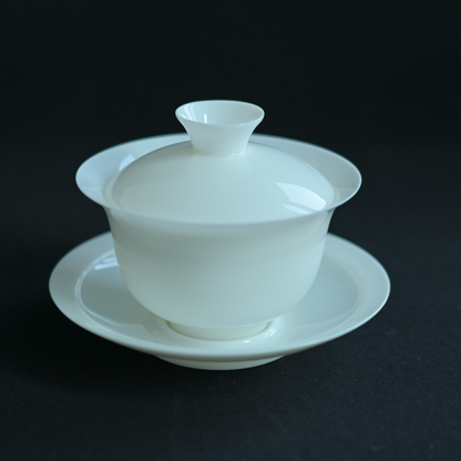 Gaiwan (bol à thé) en porcelaine blanche de Dehua