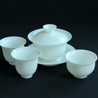 Gaiwan (bol à thé) en porcelaine blanche de Dehua