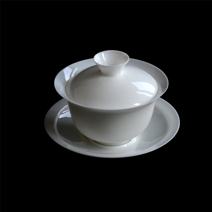 Gaiwan (bol à thé) en porcelaine blanche de Dehua
