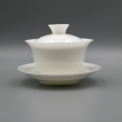 Gaiwan (bol à thé) en porcelaine blanche de Dehua