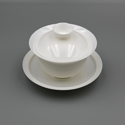 Gaiwan (bol à thé) en porcelaine blanche de Dehua