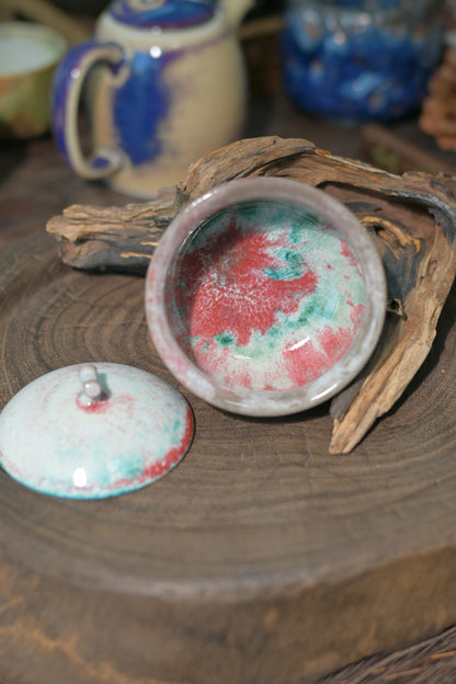 Gaiwan unique en glaçure sodique cuite au bois de Jingdezhen 100ml