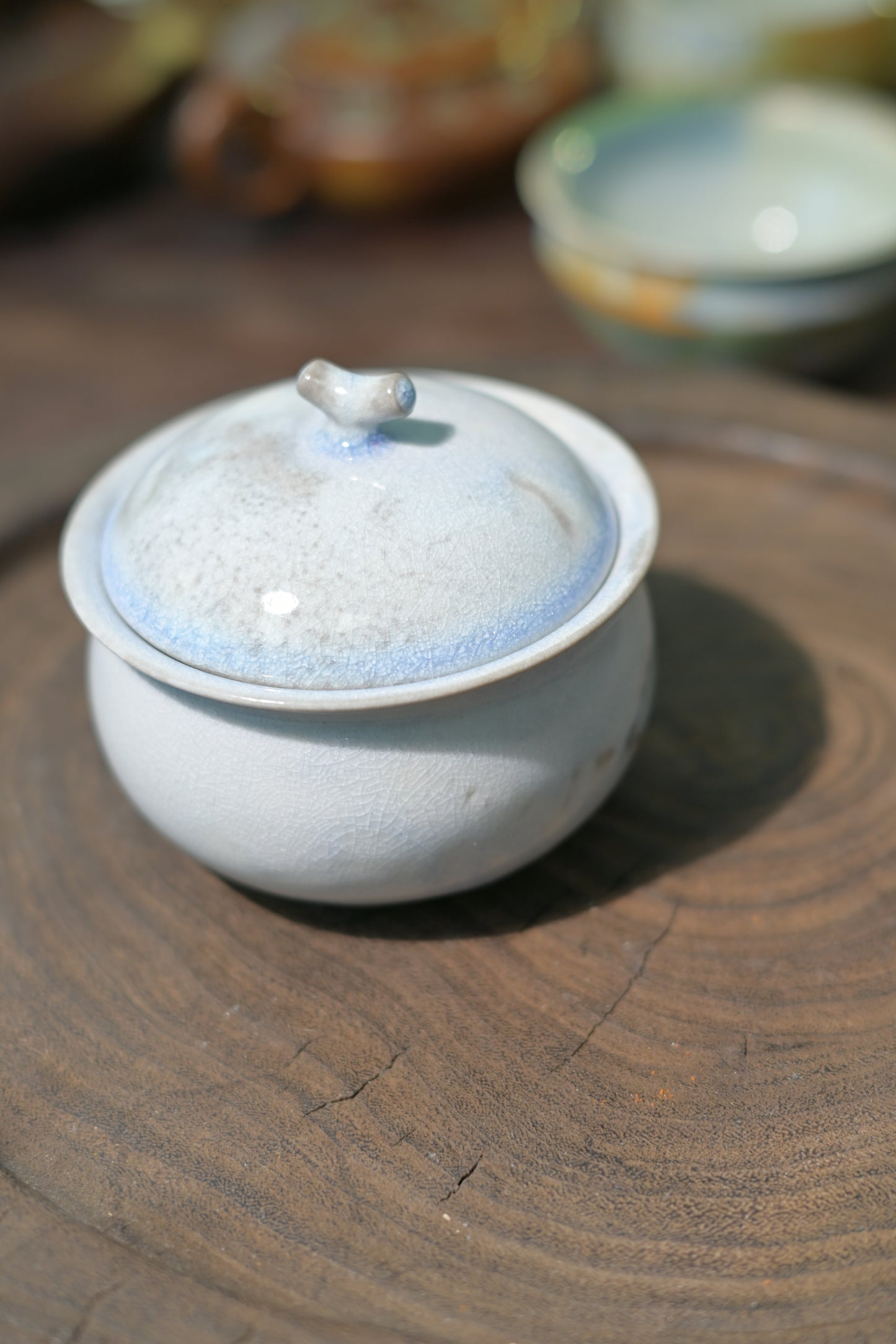 Unique Piece Jingdezhen Wood-fired Soda Glaze Gaiwan 100ml