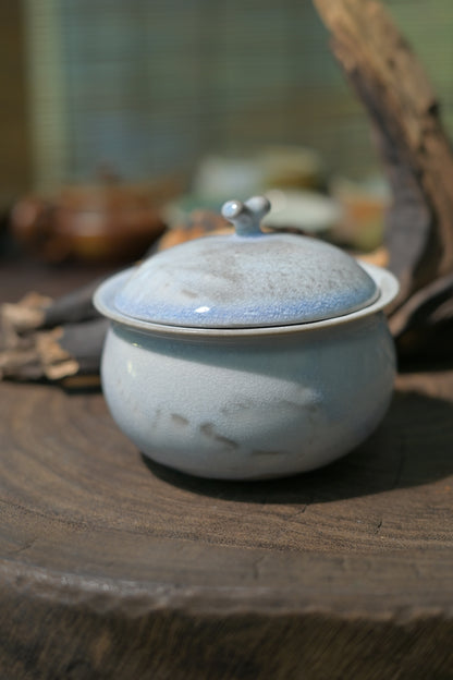 Gaiwan unique en glaçure sodique cuite au bois de Jingdezhen 100ml