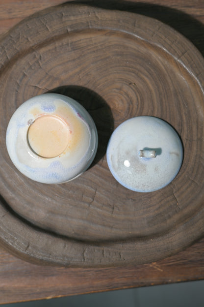 Gaiwan unique en glaçure sodique cuite au bois de Jingdezhen 100ml
