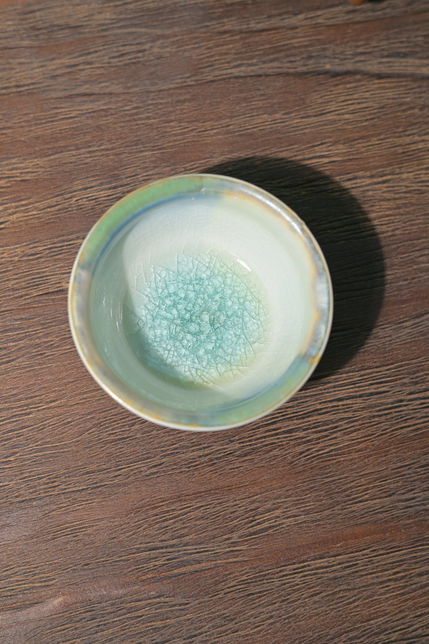 Unique Piece Jingdezhen Handmade Underglaze Colored Teacup 80ml