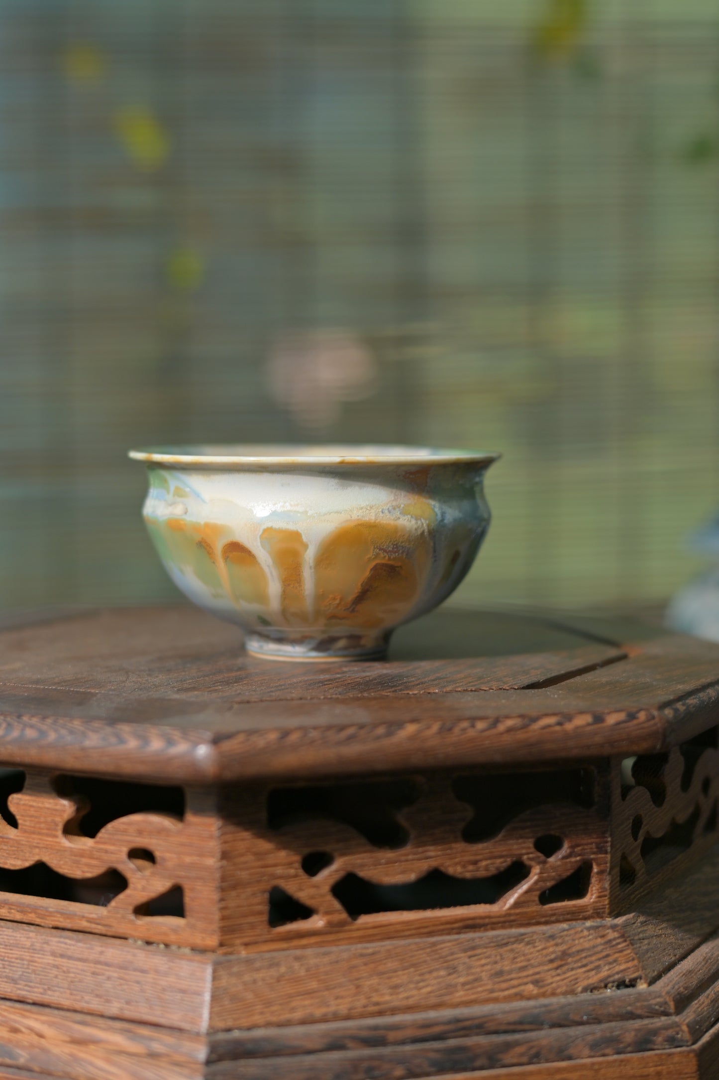 Unique Piece Jingdezhen Handmade Underglaze Colored Teacup 80ml