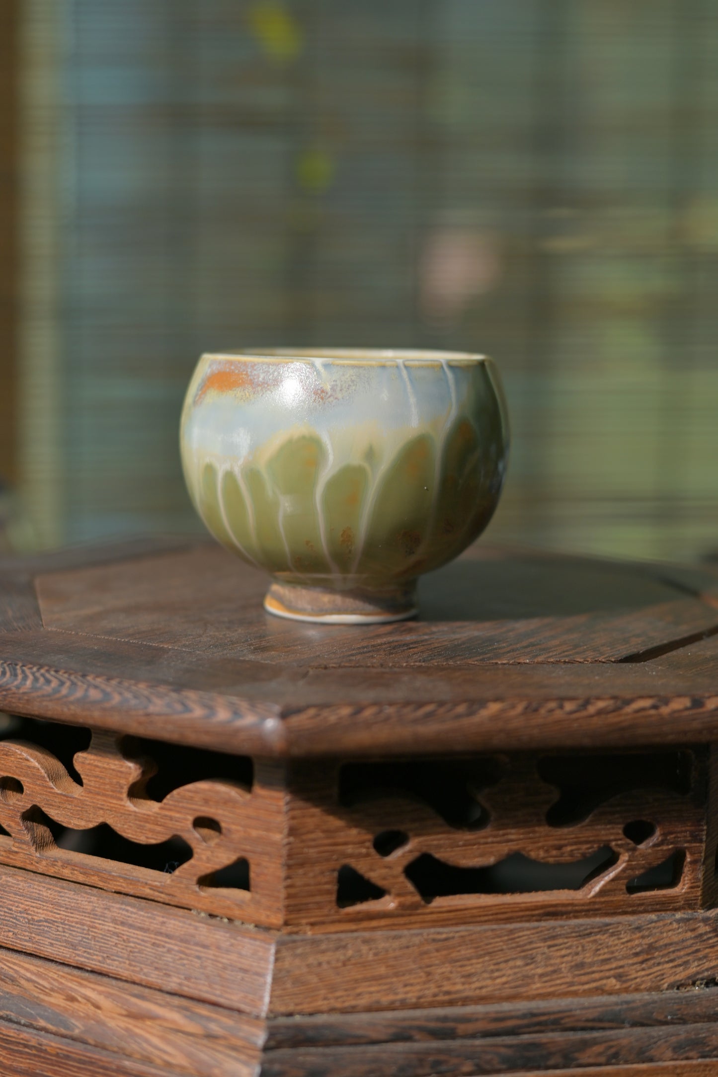 Unique Piece Jingdezhen Handmade Underglaze Colored Teacup 80ml