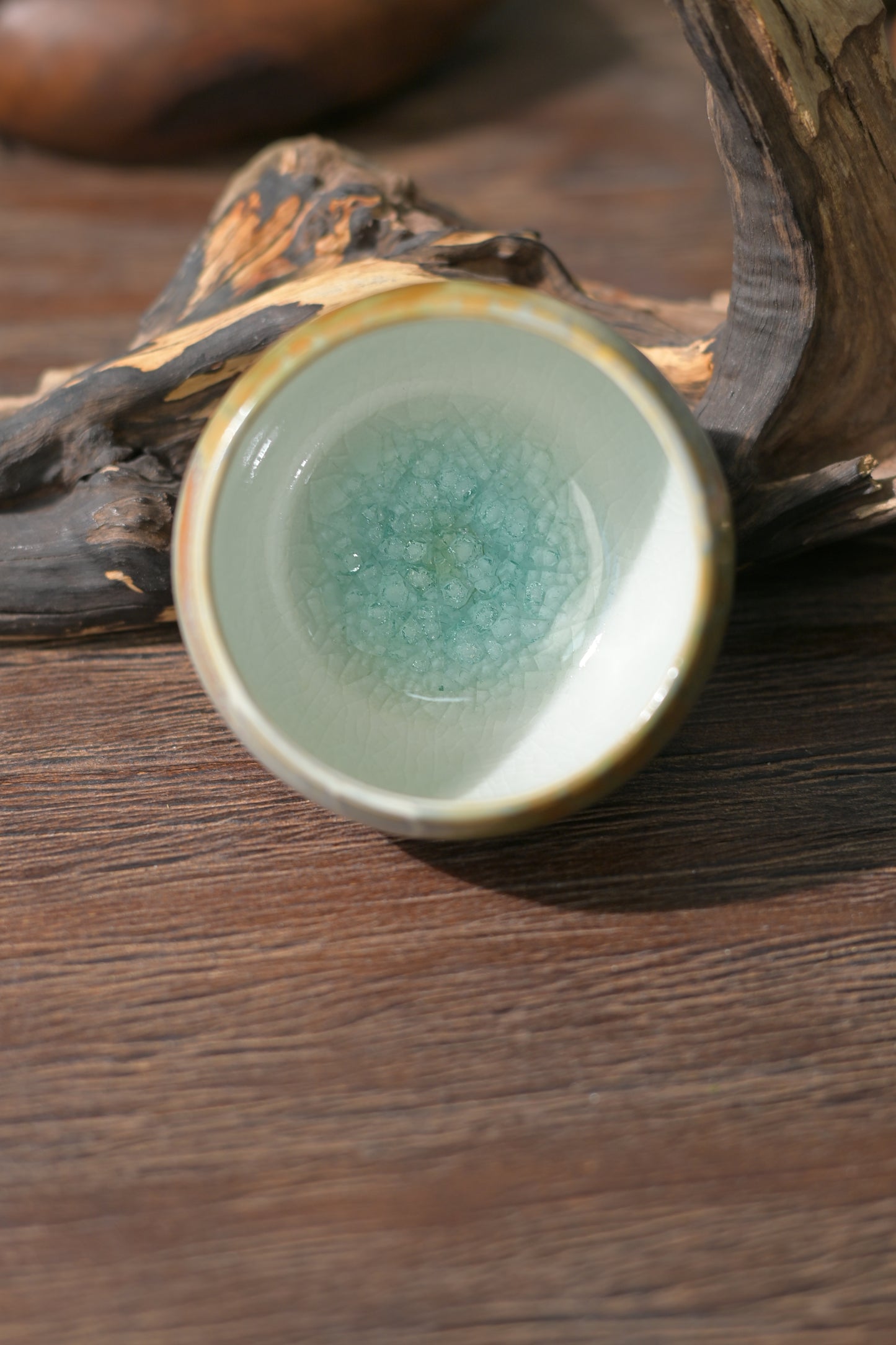 Unique Piece Jingdezhen Handmade Underglaze Colored Teacup 80ml