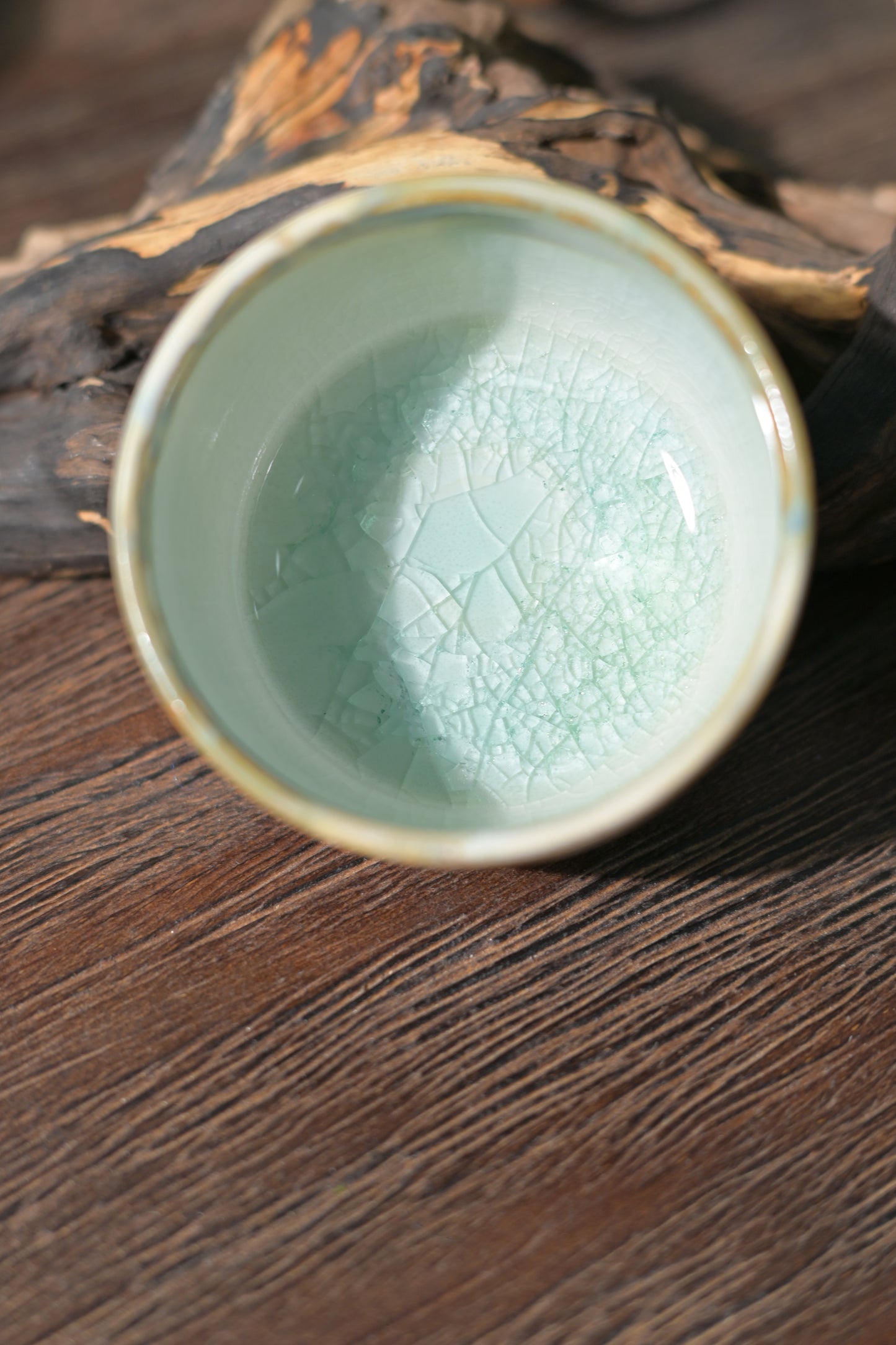Unique Piece Jingdezhen Handmade Underglaze Colored Teacup 80ml