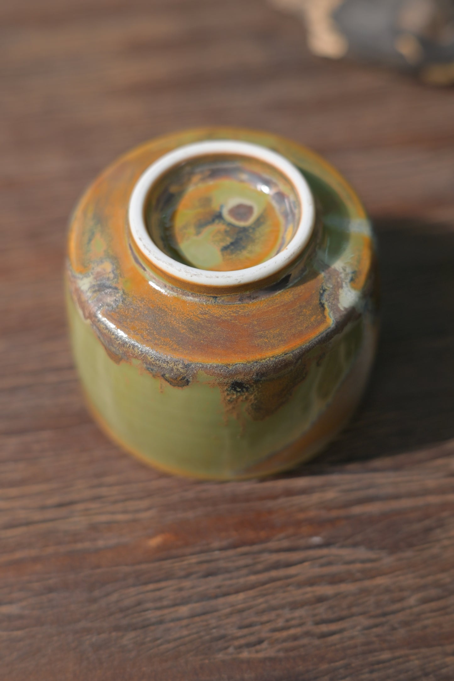 Unique Piece Jingdezhen Handmade Underglaze Colored Teacup 80ml