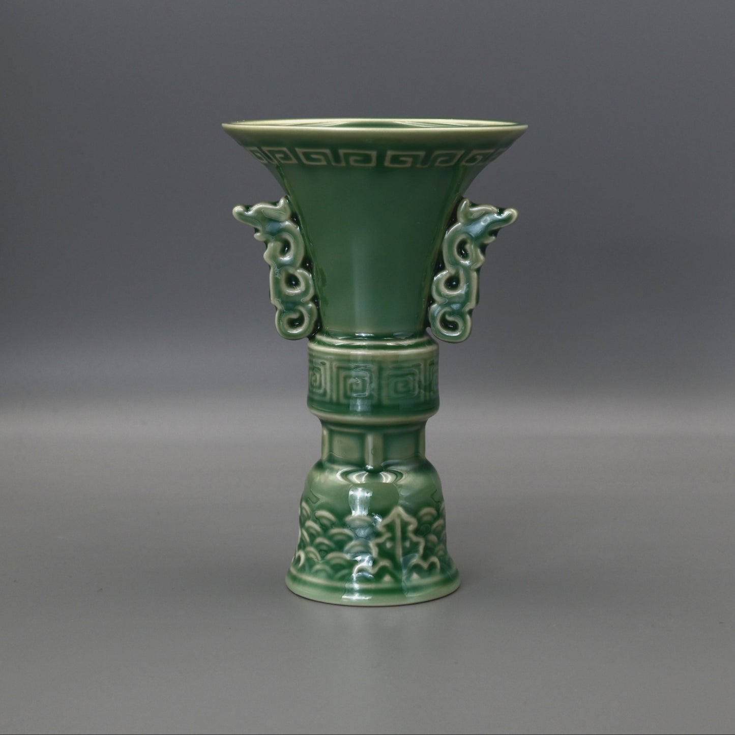 Longquan Celadon Vintage Goblet Tea Cup